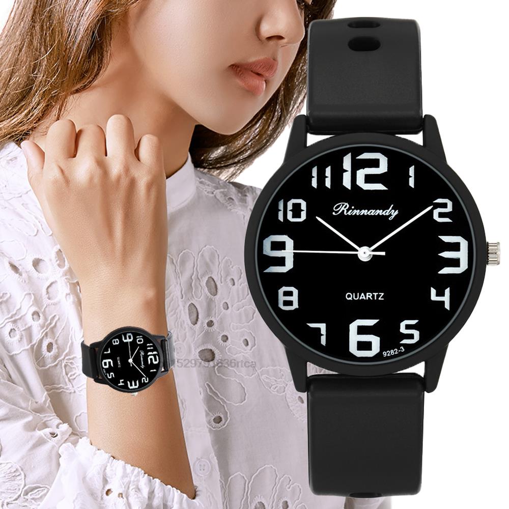 High Jewelry Watches - Moda damska Zestaw zegarków silikonowych Minimalistyczne