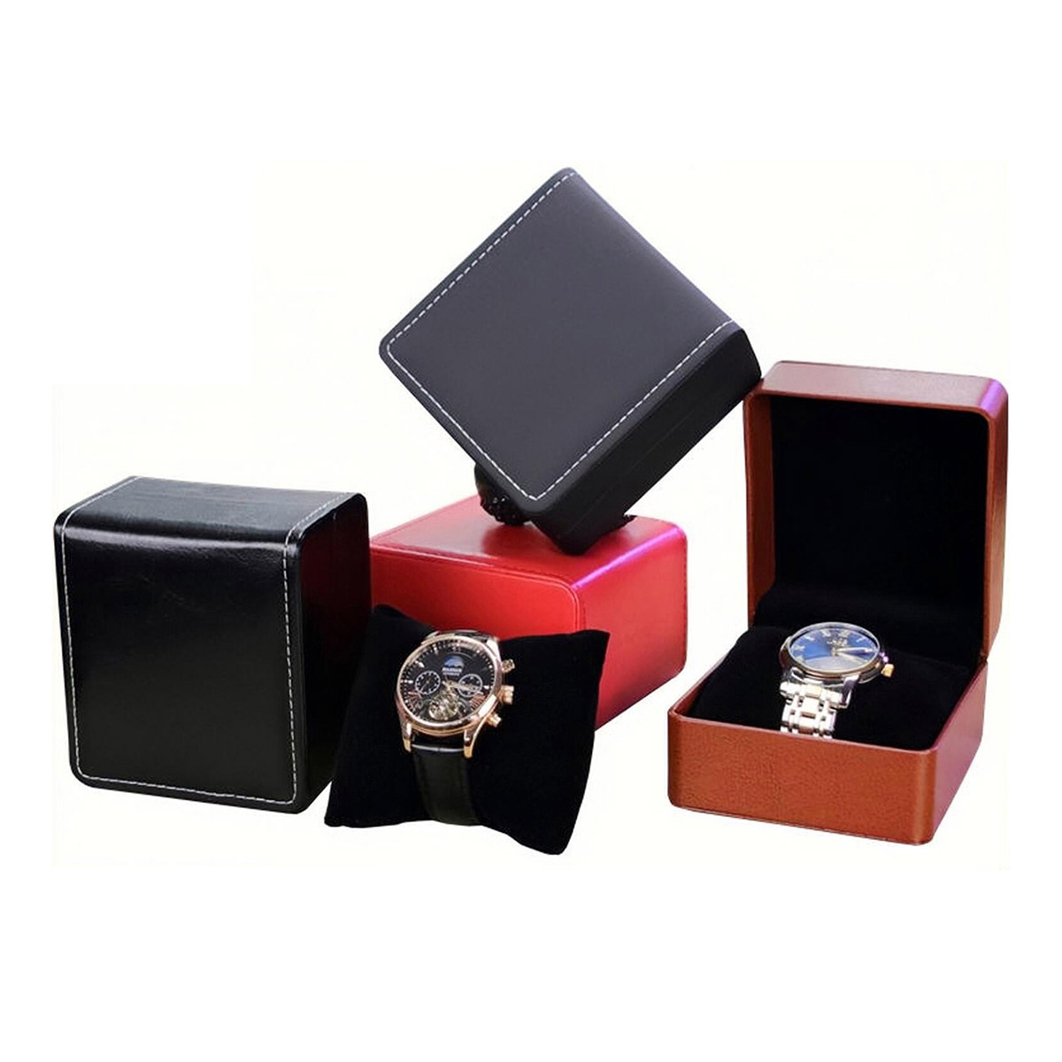 Best Jewelry Watches For Women - Modne skórzane pudełko na zegarek Case