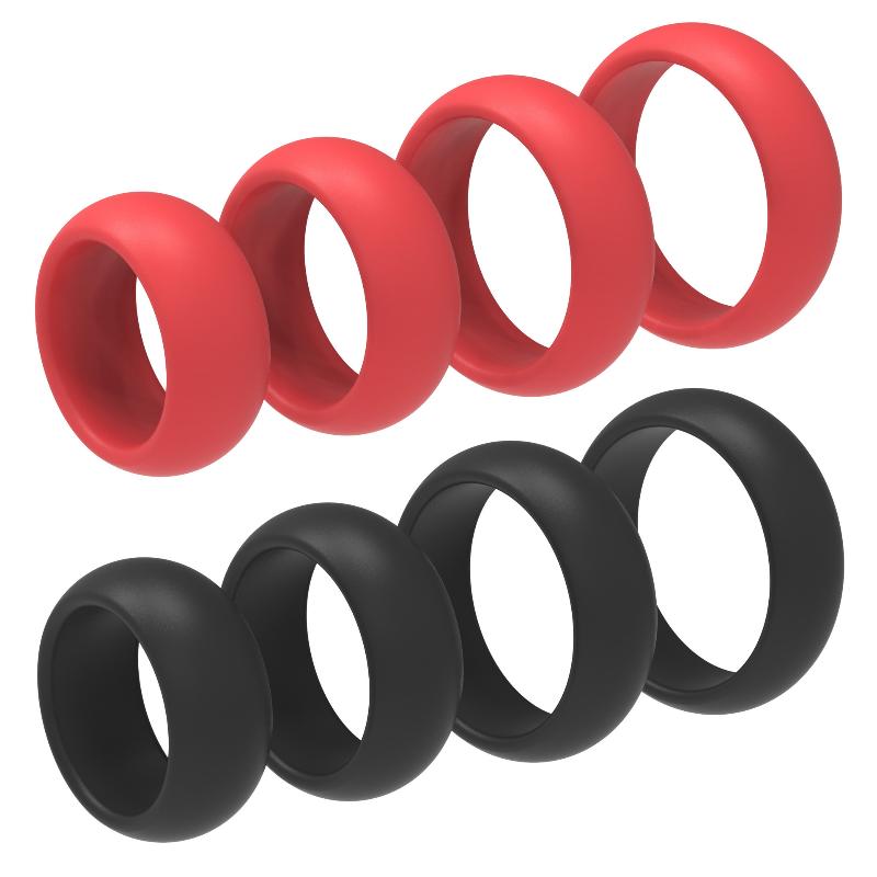 Couple Ring Set - Zestaw 4 silikonowych pierścieni na penisa
