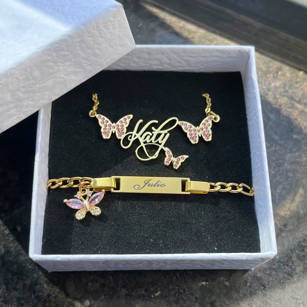 DUOYING niestandardowy różowy  – Engraved Name Necklace recenzja i cena