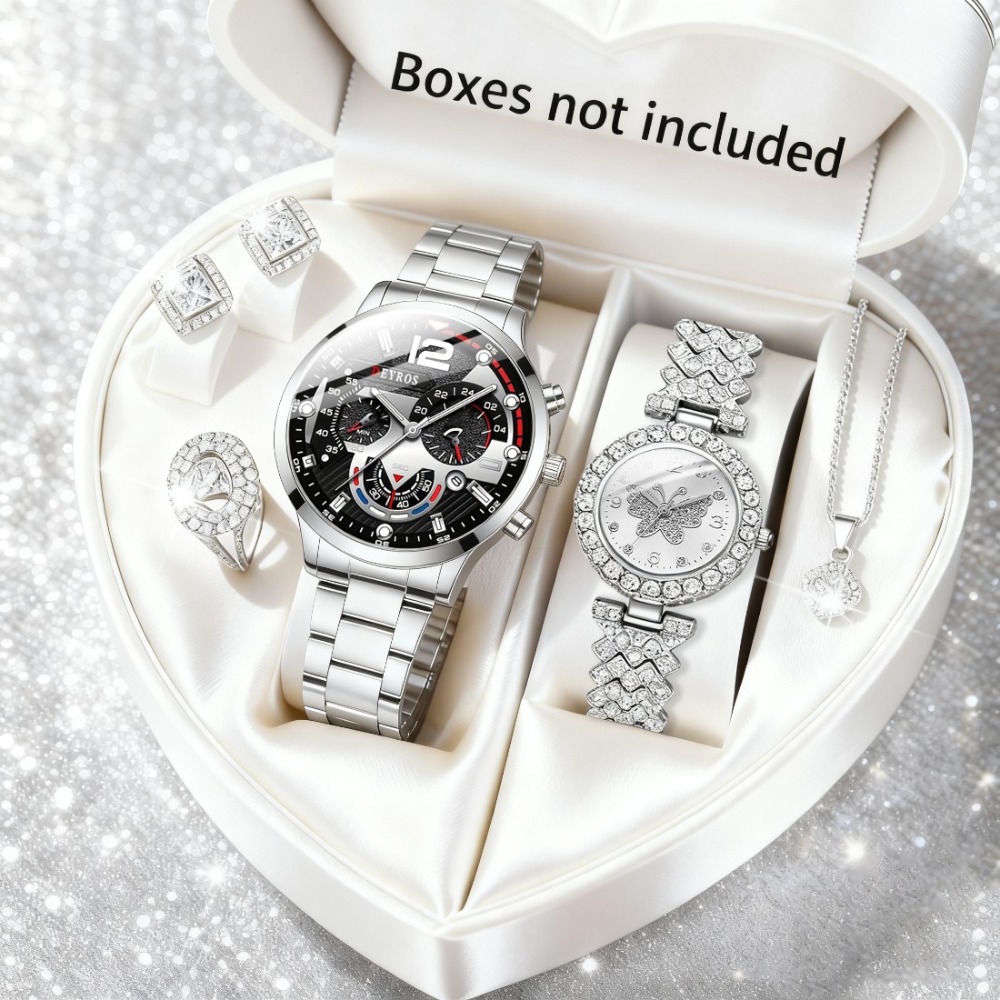 Zestaw 6 zegarków dla par, luk – Couple Ring Set recenzja i cena