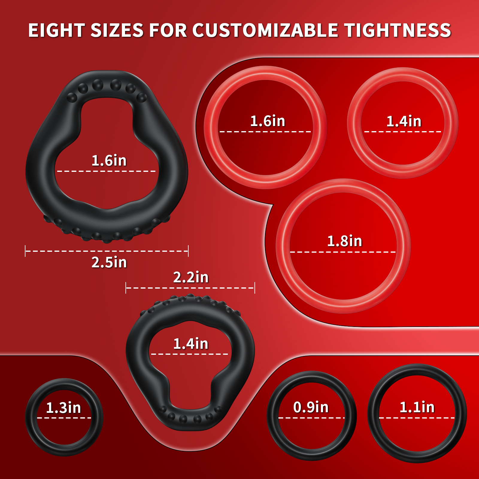 KUSHOR 8-częściowy zestaw sili – Couple Ring Set recenzja i cena