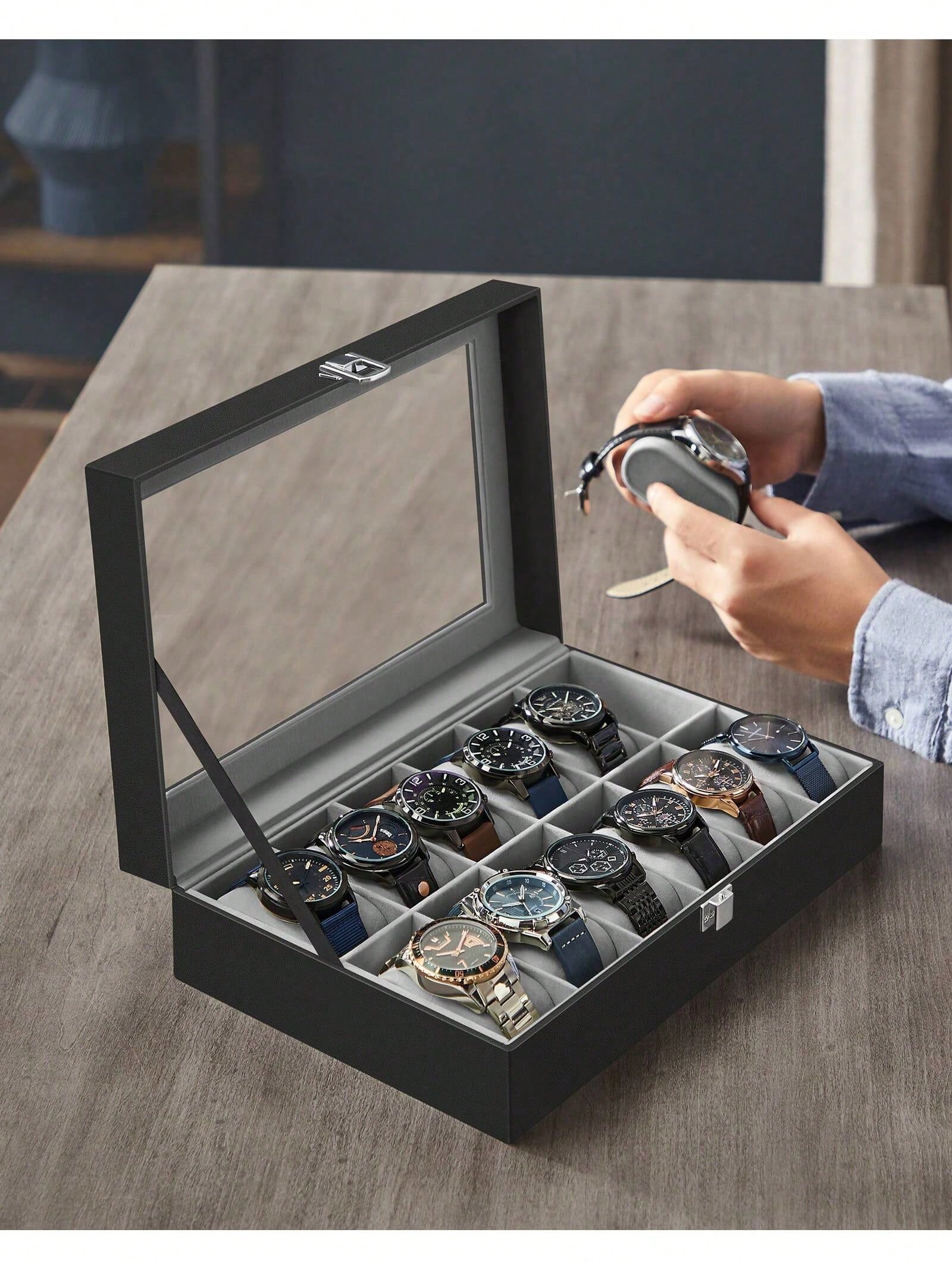 Pudełko na zegarki z 12 przegr – Jewels On Watches recenzja i cena