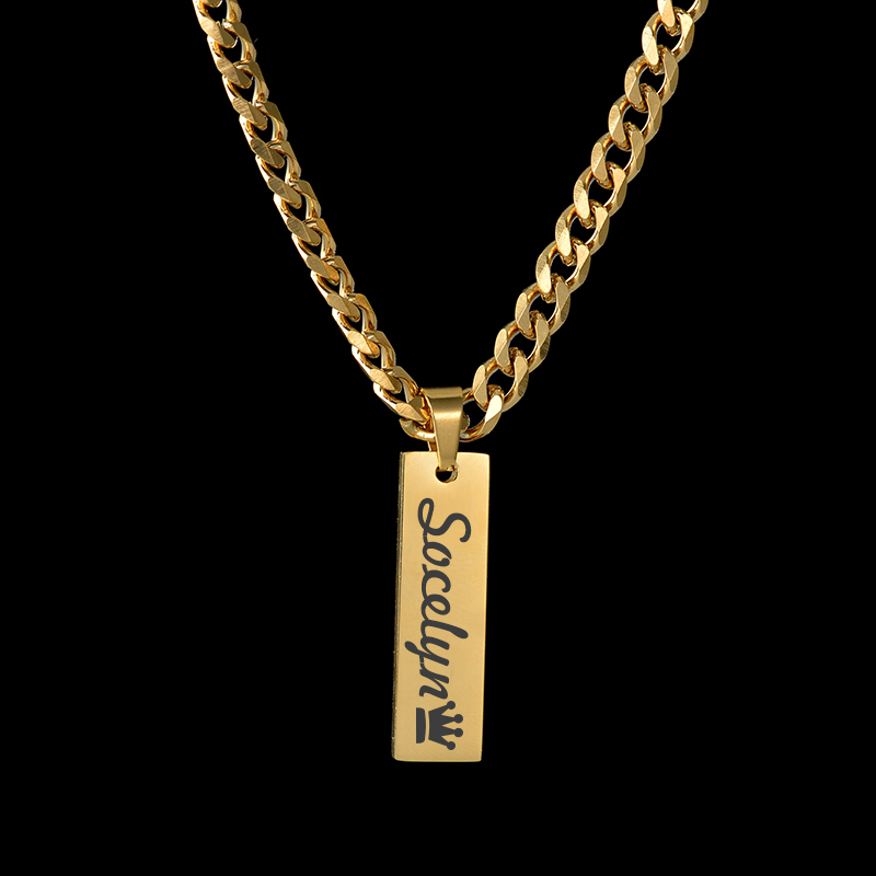 Zestaw naszyjnika z grawerowan – Engraved Name Necklace recenzja i cena