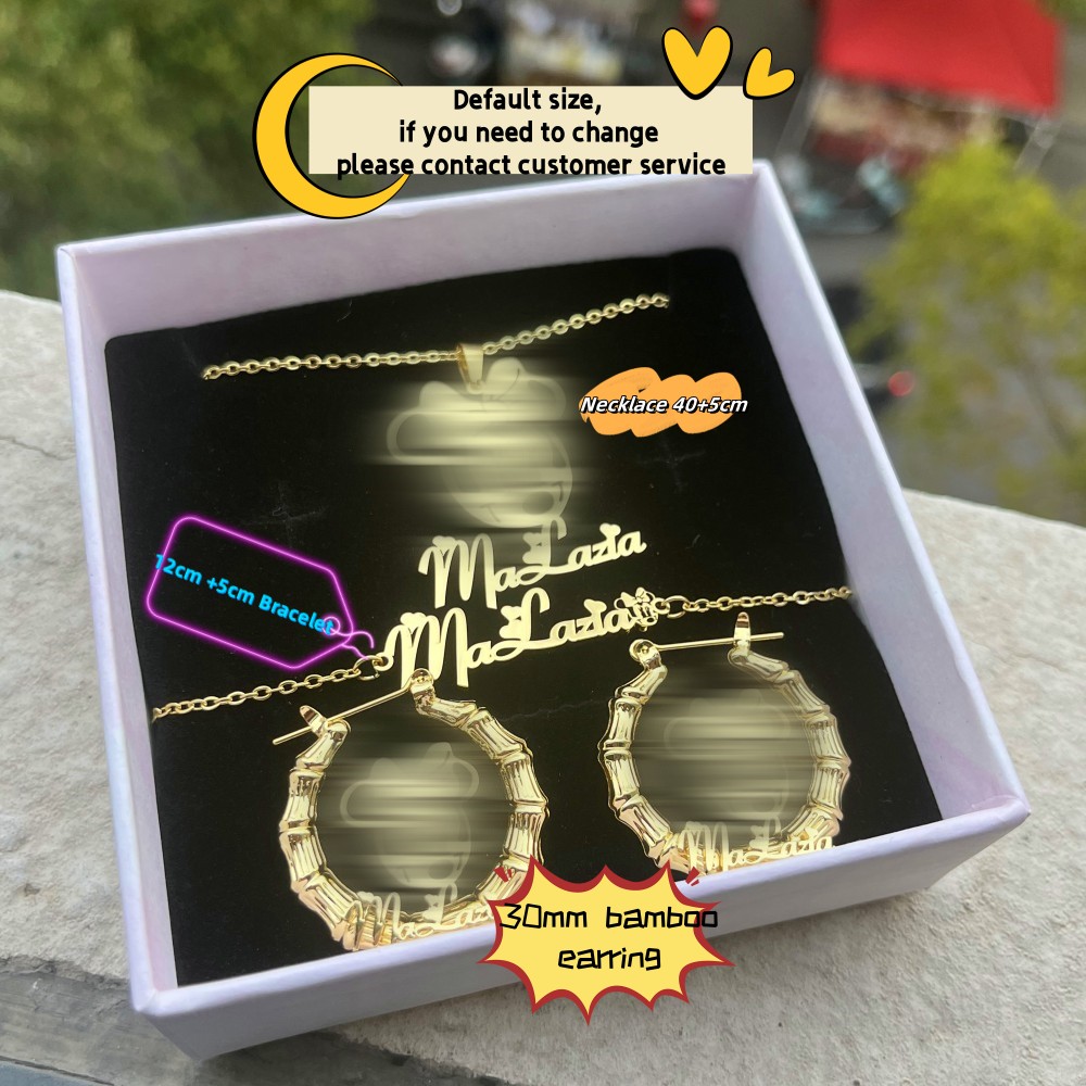 DUOYING Niestandardowy zestaw  – Engraved Name Necklace recenzja i cena