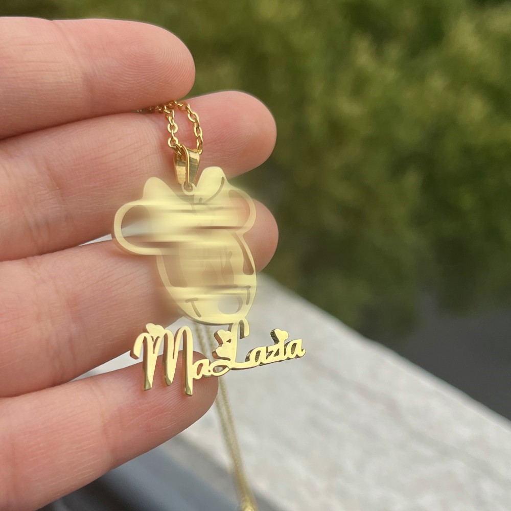 DUOYING Niestandardowy zestaw  – Engraved Name Necklace recenzja i cena
