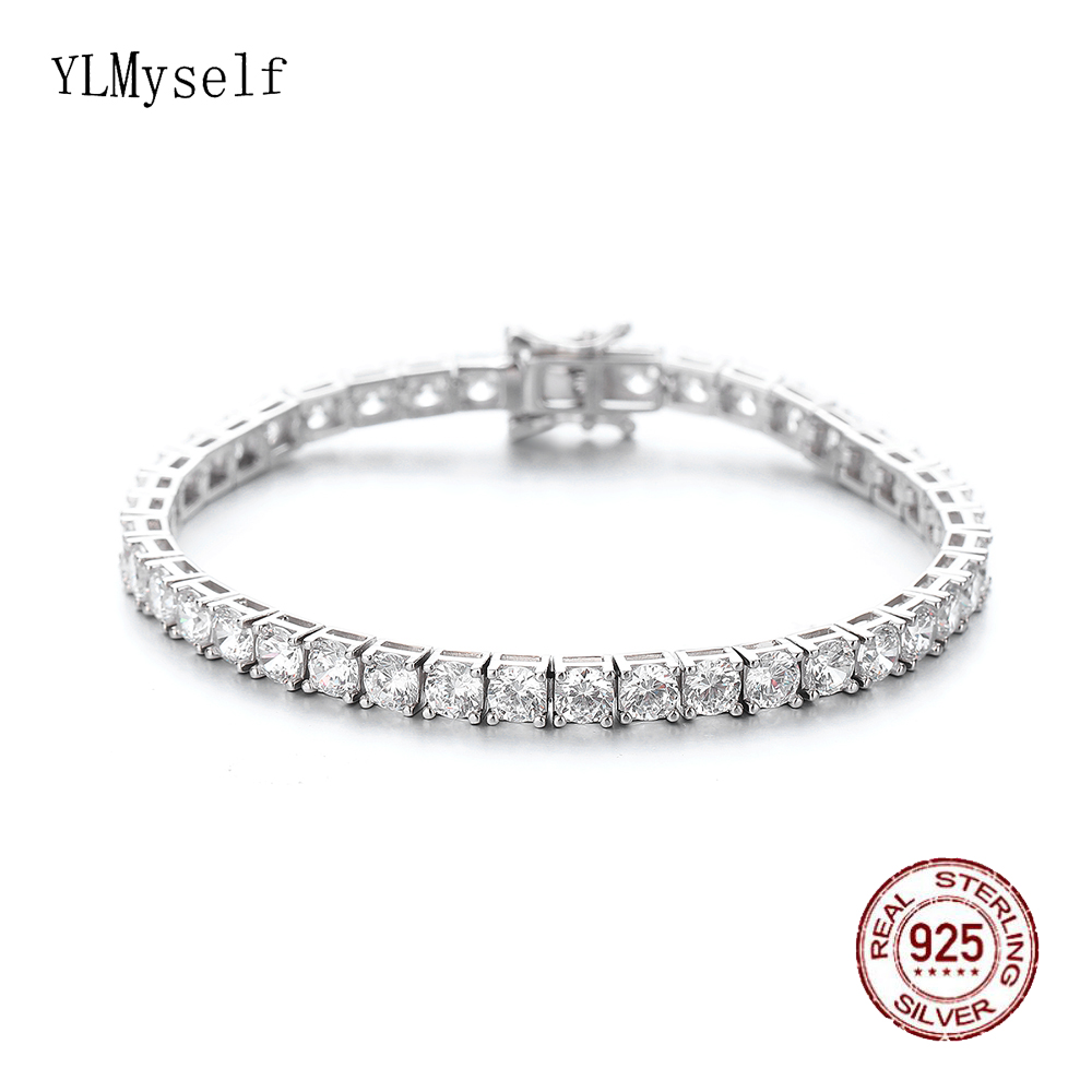 YLMyself 925 srebrna bransolet – Tennis Bracelet Cubic recenzja i cena